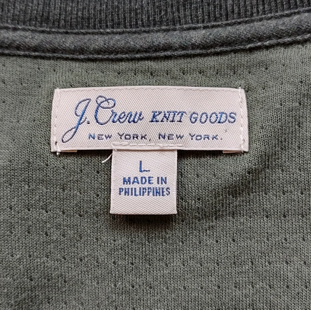 J. Crew Knit Goods Double-Knit Henley